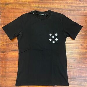 Dolce&Gabana Men’s black graphic pocket t shirt size 48 (medium)